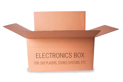 Electronic Box: carton for CD players, VCRs, DVD players