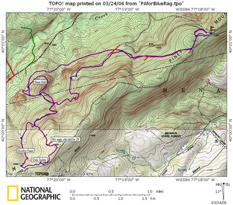 Michaux State Forest Trail Map - Maping Resources