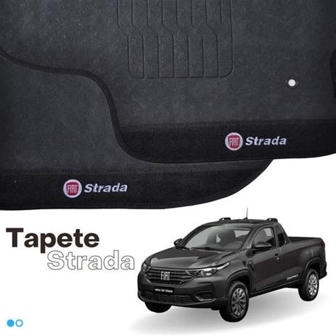 Jogo Tapete Fiat Strada Todos Carro Borracha Escolha O