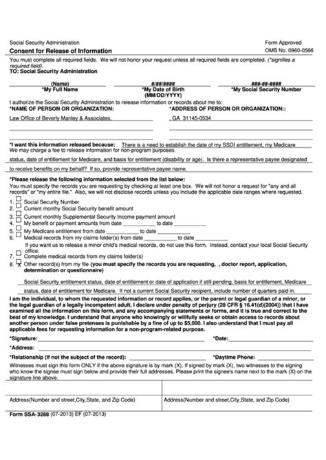 Consent Form For Release Of Medical Records Printable Consent