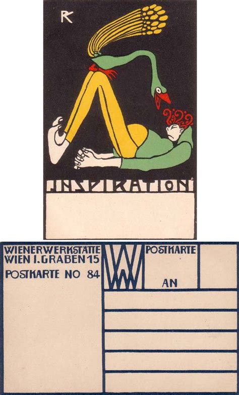 Ww Sig Rudolf Kalvach Inspiration Wiener Werkst Tte Postkarten