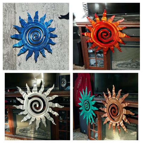 Metal Wall Art Sun Abstract Sun Wall Sculpture Indoor - Etsy | Handmade ...