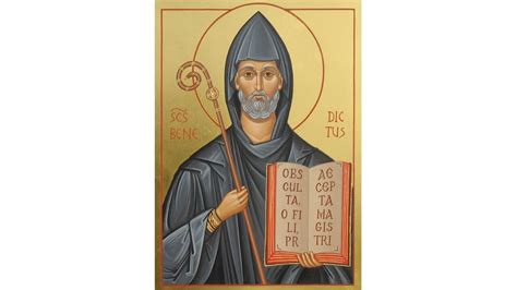 Saint Benedict Icon Of Nursia Handmade Catholic Icon Of St Benedict