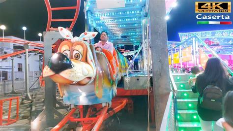 ROLLER COASTER Rides Giostre 2023 Lunapark 4K Caserta YouTube