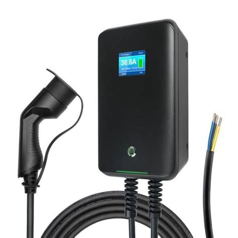 Morec 32A 7kw Monophasé VE Wallbox Borne de Recharge avec Type 2 Câble