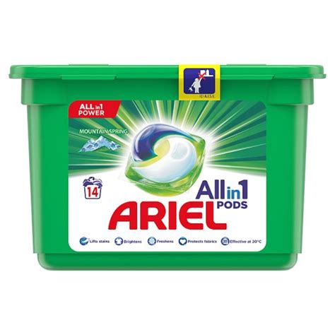 Ariel All In 1 Pods Mountain Spring Gélové Kapsuly Na Pranie 14 Praní