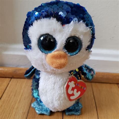 Ty Toys Ty Beanie Boo Flippables Payton Flip Sequin Penguin Inch