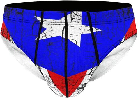 Puerto Rico Rican Country Flag Swimsuit Brief For Men Swimwear Swim Hot Sex Picture