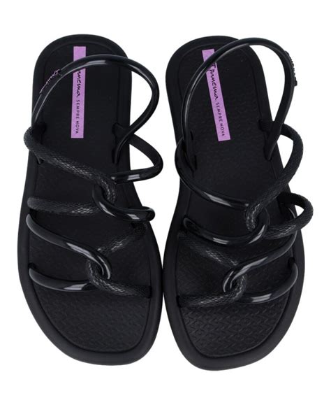 Sandalias Slip On Ipanema De Mujer En Color Negro