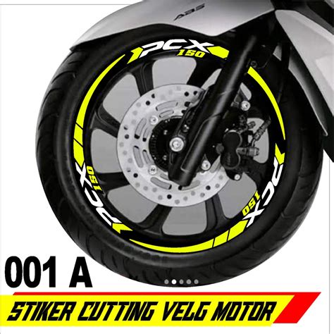 Jual Stiker Velg Motor Stiker Pelek Motor Ring 14 12 Inchi Fosfor