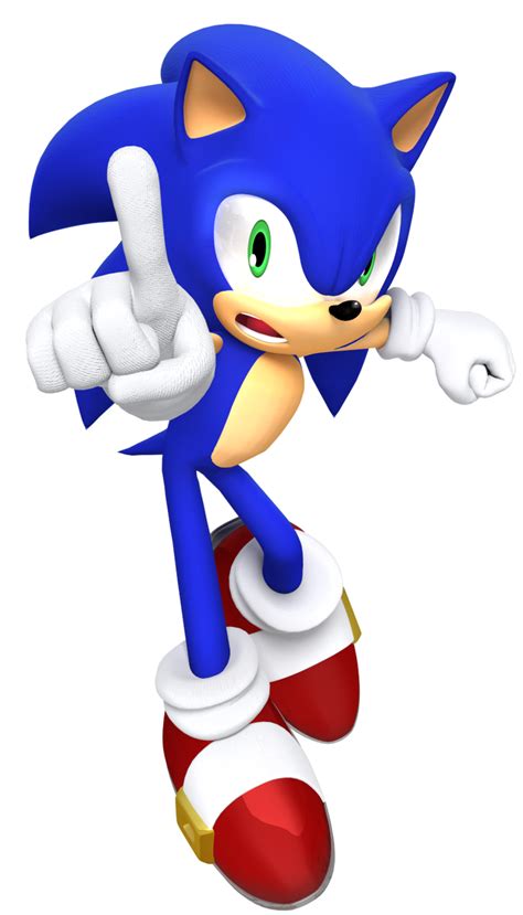 Sonic With His Finger Render By Jaysonjeanchannel On Deviantart