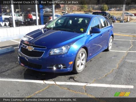 Blue Topaz Metallic 2013 Chevrolet Cruze LT RS Jet Black Interior