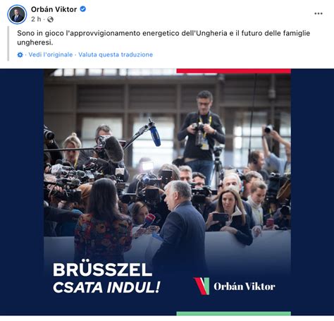 Continua la battaglia di Orbán contro lembargo Ue al petrolio russo