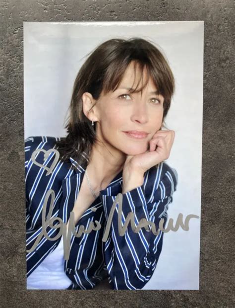 Autographe D Dicace Sophie Marceau Actrice X Cm Eur Picclick Fr