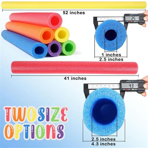 Great Choice Products 6 Pack Pool Noodles Foam Swim Noodles Jumbo