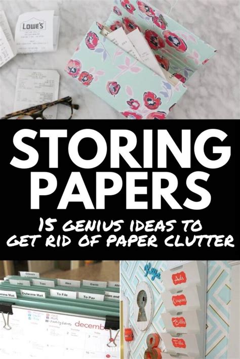 15 Genius Tips For Storing Papers And Getting Organized