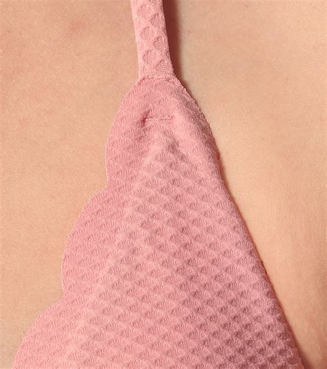 South Beach Scalloped Bikini Top In Pink Heidi Klein Mytheresa