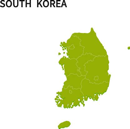 Map Of Provinces In South Korea Stock Illustration - Download Image Now ...