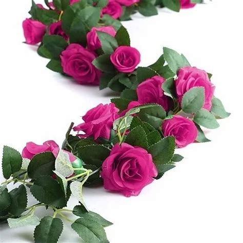 Hasthip Artificial Rose Flowers Vine Garland Artificial Flower For