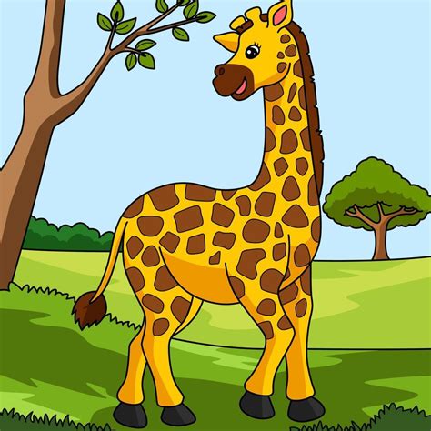 Girafas Desenhos Coloridos