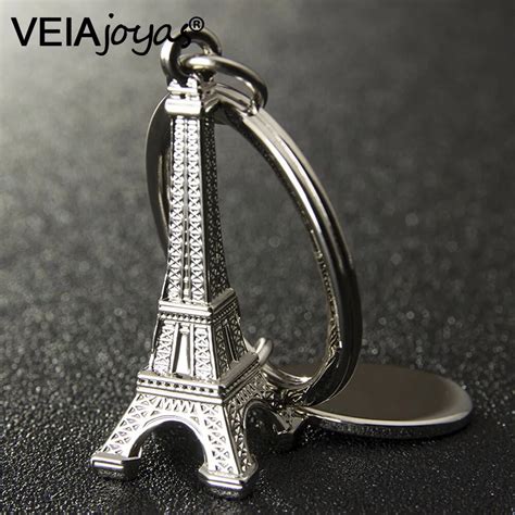 D Creative Silver Mini Eiffel Tower Keychain Paris Tour Eiffel Keyring