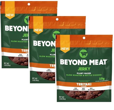 Beyond Meat Plant Based Jerky Teriyaki 3oz Bag Pack Of 3 Ebay