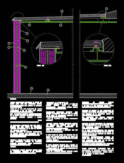 Construction Section Sandwich Panel In Autocad Cad Library