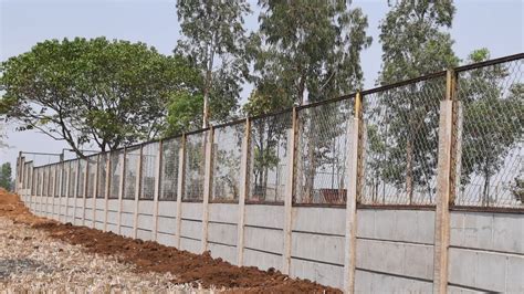 Modular Rcc Wire Fencing Compound Wall Thickness Mm At Rs Sq Ft