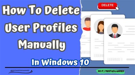 How To Delete User Profiles Manually In Windows 10 Youtube