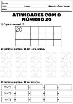 Atividade Numero 21 - Numero 21 Educação Infantil