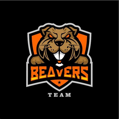 Premium Vector Beavers Team Mascot Sport Logo