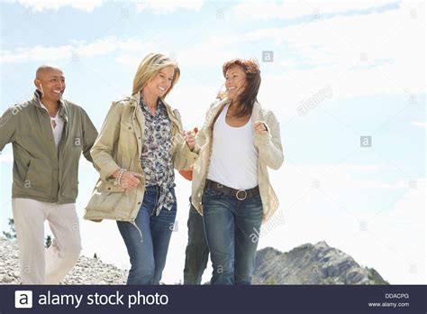 Group Mature Friends Hi Res Stock Photography And Images Alamy