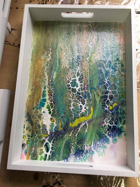 Acrylic Pour Tray By Christine Keyworth Painting Acrylic Pouring