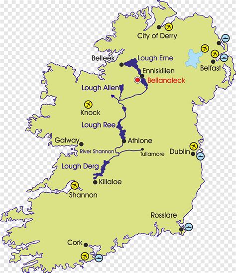 R O Shannon Shannon Condado De Clare Banagher Shannon Aeropuerto Mapa