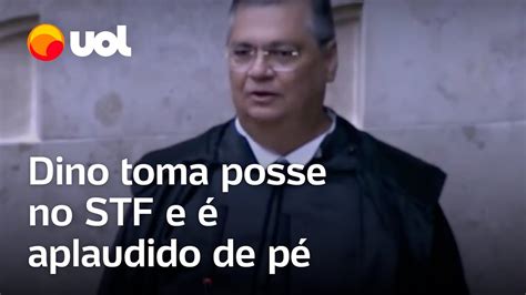 Dino toma posse no STF e é aplaudido de pé Prometo exercer o cargo de