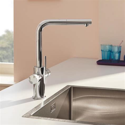 Grohe Blue Pure K Chenarmatur Ausziehbar Schwenkbar Chrom