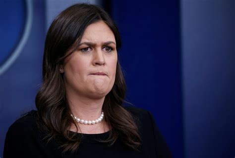 Sarah Huckabee Sanders Suggests Cnn Reporter Disrespected Trump By Trying To Ask Him A