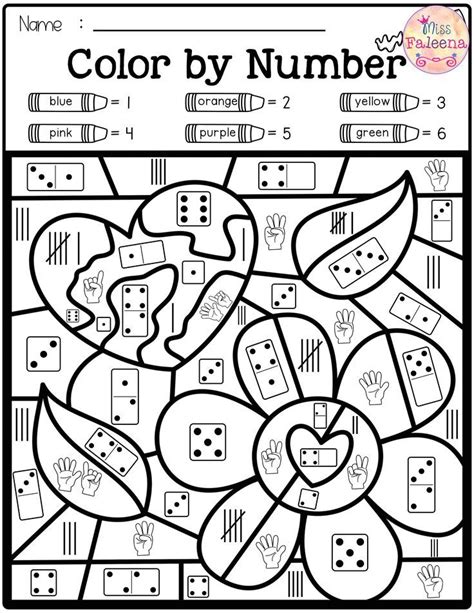 Free Color By Number Nd Grade Worksheets