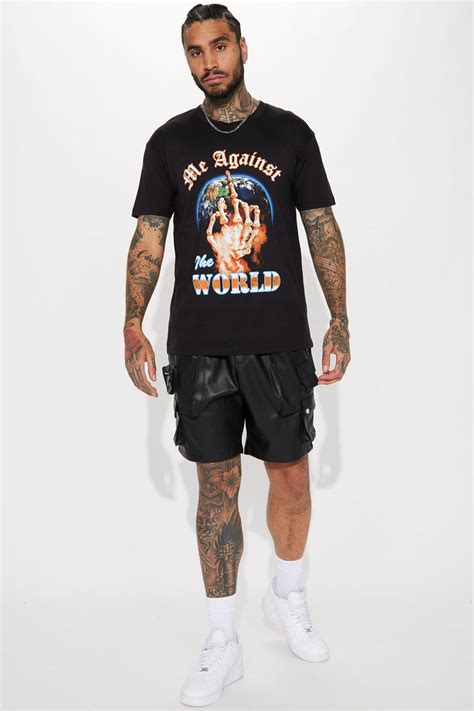 Fuck The World Short Sleeve Tee - Black | Fashion Nova, Mens Graphic ...
