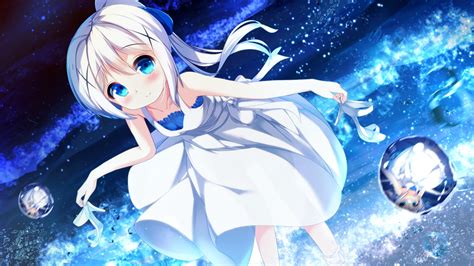 Aqua Eyes Blush Chinomaron Dress Gochuumon Wa Usagi Desu Ka Kafuu