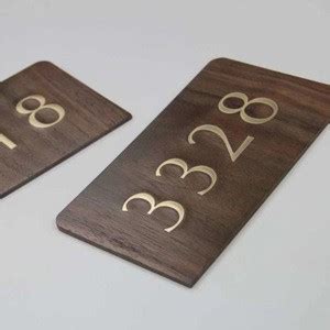 Buy Acrylic Plastic Modern Hotel Room Number Plaques Fancy House Number