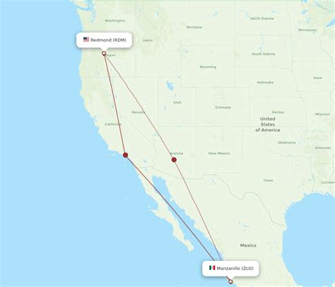 Flights From Redmond To Manzanillo Rdm To Zlo Flight Routes