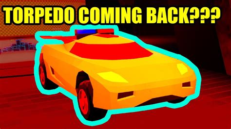 TORPEDO COMING BACK NEXT UPDATE Roblox Jailbreak YouTube