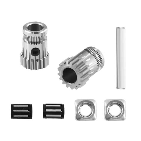 Upgrade Dual Drive Gear Extruder Kit Hardened Steel Nickel Plated For Prusa 3d Printer Mk2 Mk2