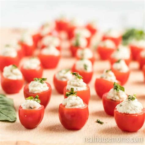 Caprese Tomato Bites Real Housemoms