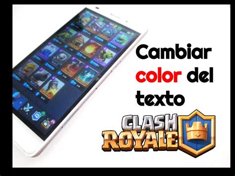 Cómo Cambiar De Color El Nombre En Clash Royale Youtube