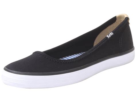 Keds Womens Bryn Ballet Flats Shoes Black Sz 6 Wf59937