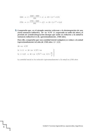 Funciones Exponenciales Logaritmicas Y Trigonometricas Pdf