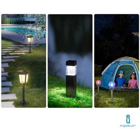 L Mparas Solares Recargables De Jard N Modernas Postes Solares Led Luz