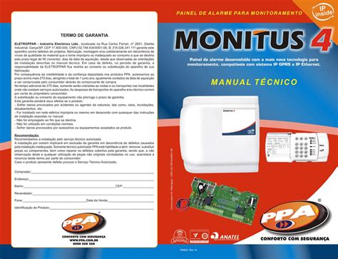 Manual T Cnico Monitus 4 Rev 14 Pmd Manualzz